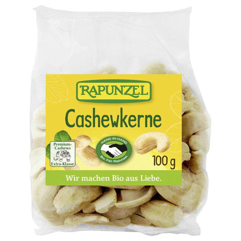 Kešu nepražené bio 100g Rapunzel