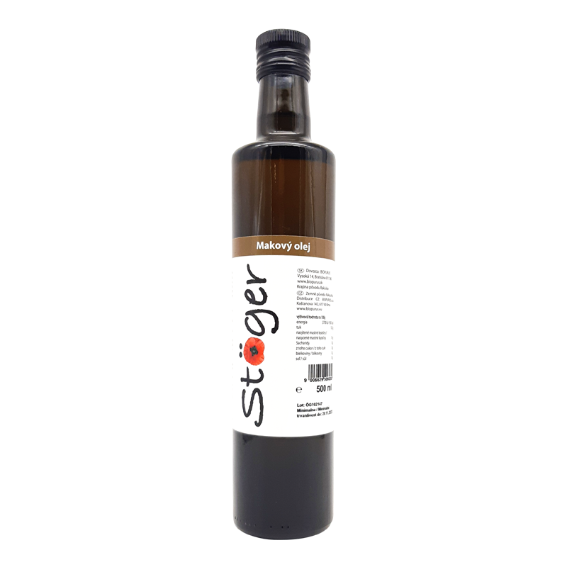 Makový olej 500ml Stoger